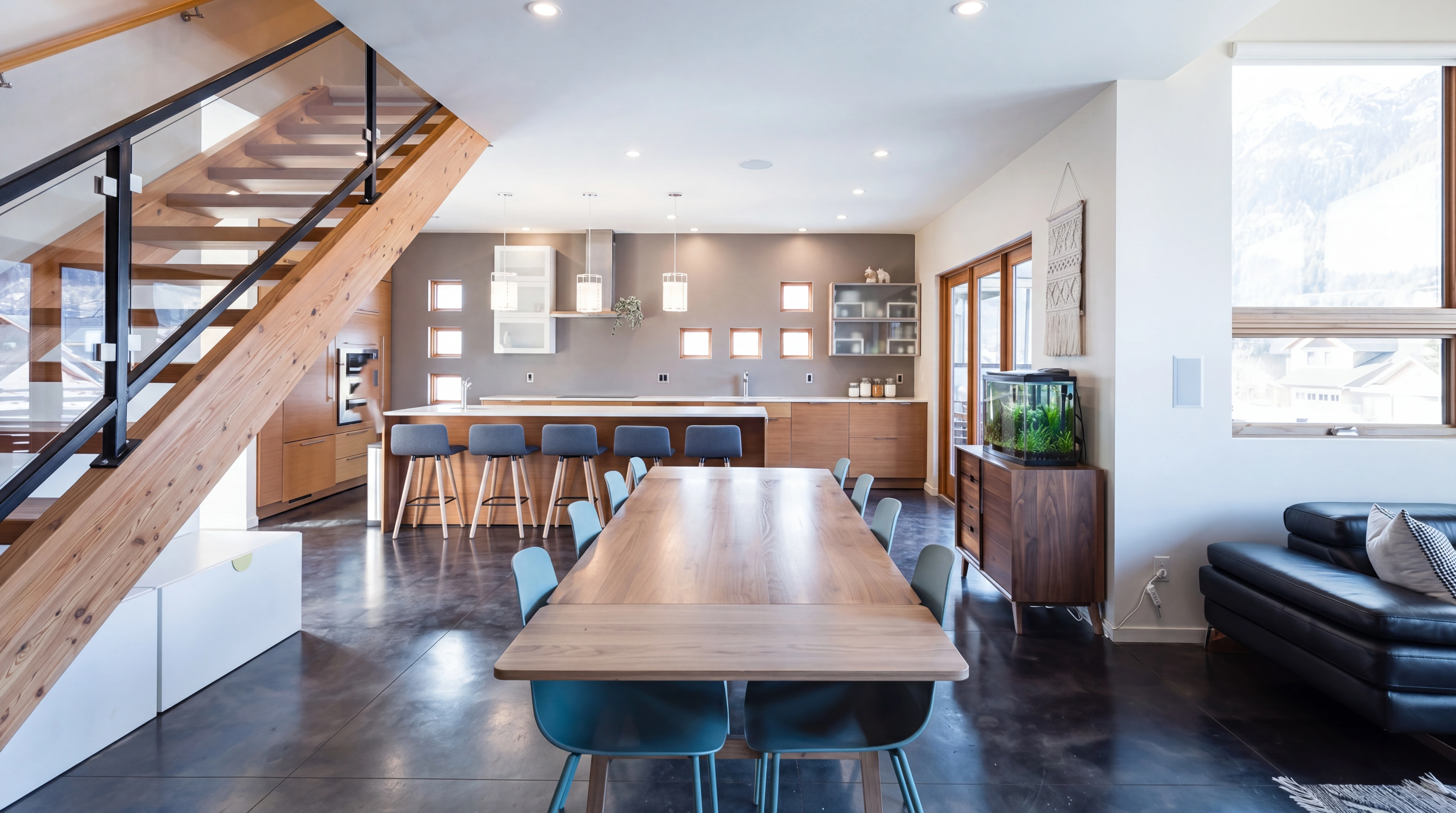 Staged dining room ready for a thoughtful property listing