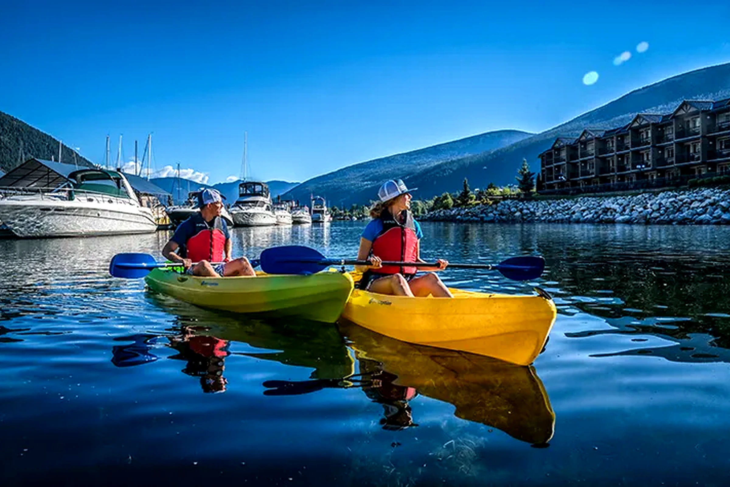 Kayaking Kootenay Lake on the North Shore