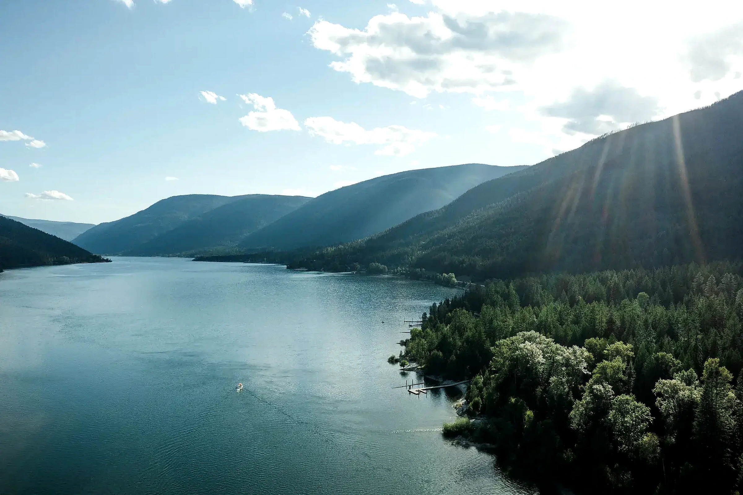 West Arm of Kootenay Lake on the North Shore